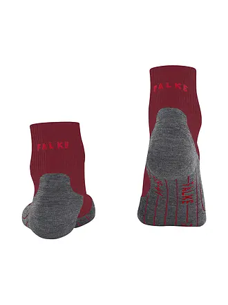 FALKE | Chaussettes de randonnée courtes TK 5 pour femmes | dunkelrot